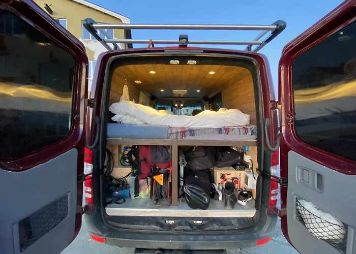 Campervan In The Lofoten Islands