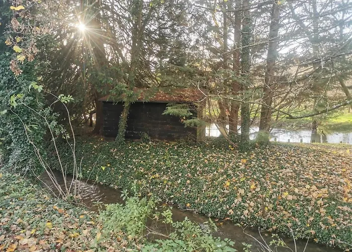 Fisherman'S Cabin On The Banks Of The River Meon
