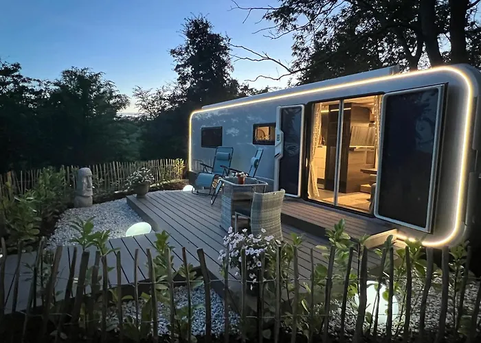 Luxuswohnwagen Dreamer mit Achterwasserblick