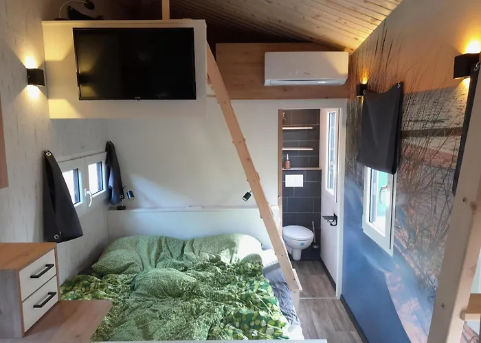 Tiny Haus Blanker Hans auf dem Campingplatz Strandgut