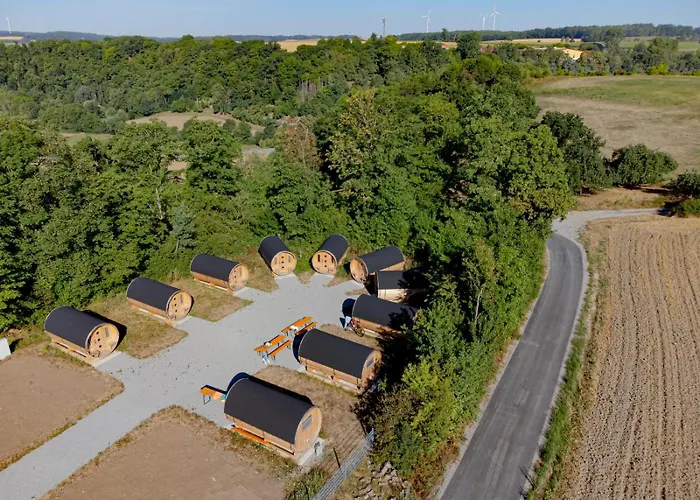 Campingfässer Clamping beheizt-Café Schlossblick