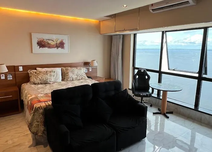 Flat no Condomínio do Edifício Tropical Executive e residence com Vista para o Rio