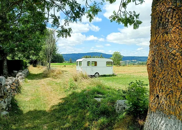 Caravane Vintage Insolite Avec Jacuzzi Au Calme