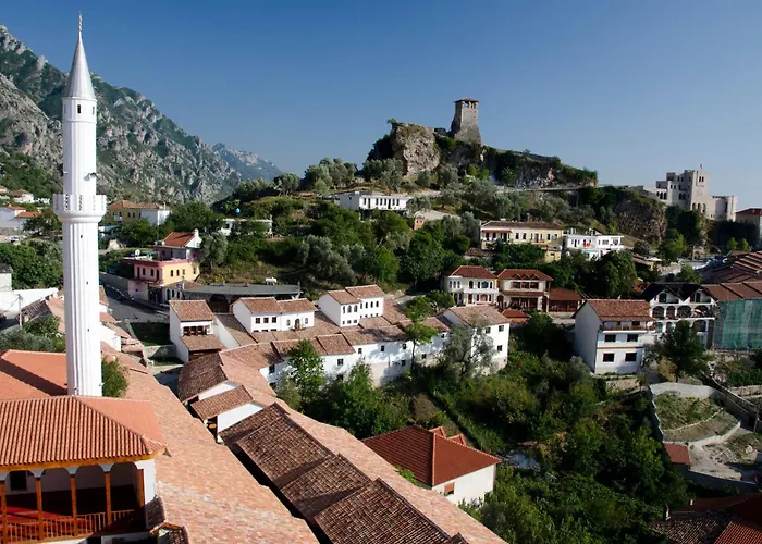 Hotel Panorama Kruje View Over The Castle And The Old Town