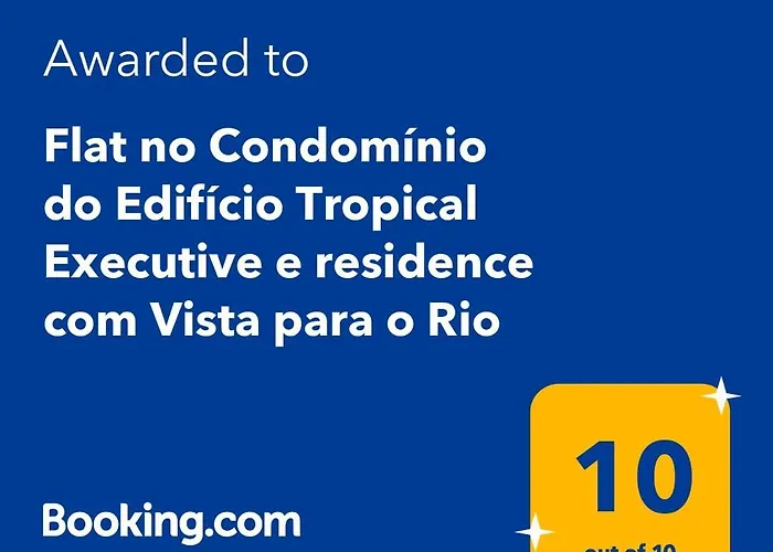 Flat no Condomínio do Edifício Tropical Executive e residence com Vista para o Rio