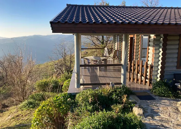 Private Mountain Log Cabin With Amazing Panoramic Sunset Views At Small Scale Nature Resort