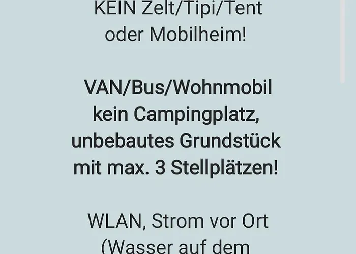 Camping - Wohnmobilstellplatz in der Seenplatte