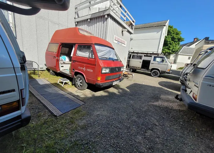 Sleep Inside A Classic Volkswagen Syncro Van In Central Svolvaer, Close To Public Showers And Toilets No Parking