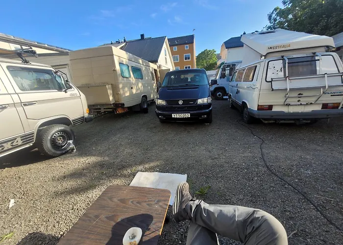 Sleep Inside A Classic Volkswagen Syncro Van In Central Svolvaer, Close To Public Showers And Toilets No Parking