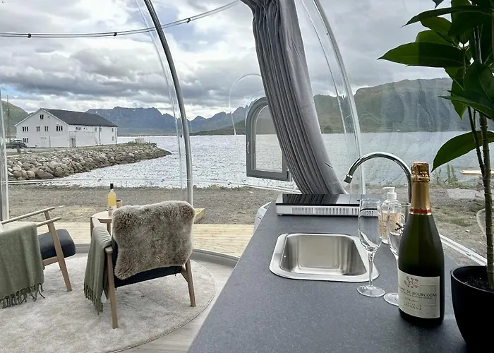 Glass Domes At Arctic Ocean Lodge