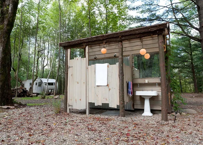 Outlier Inn Vintage Trailer Upstate Catskills Farm