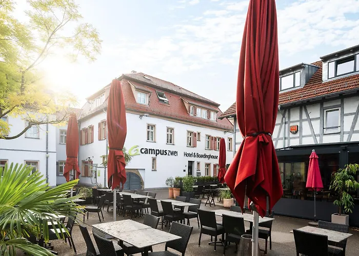 Hotel Campuszwei Komfortable Doppelzimmer & Apartments Mit Kueche Zentral In Ludwigsburg Ideal Fuer Business & Langzeitaufenthalte 24H Check In Kinder Bis 14 Jahre Uebernachten Kostenlos