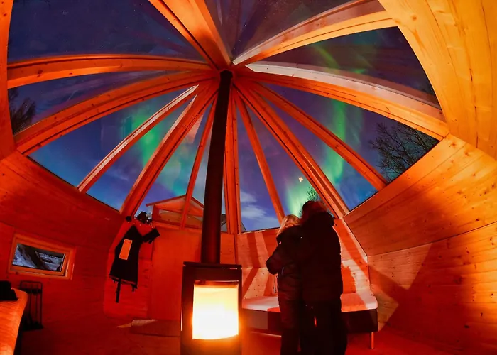 Countryside Tromso- Cozy Glass- Roof Cabins- Aurora Wonderland