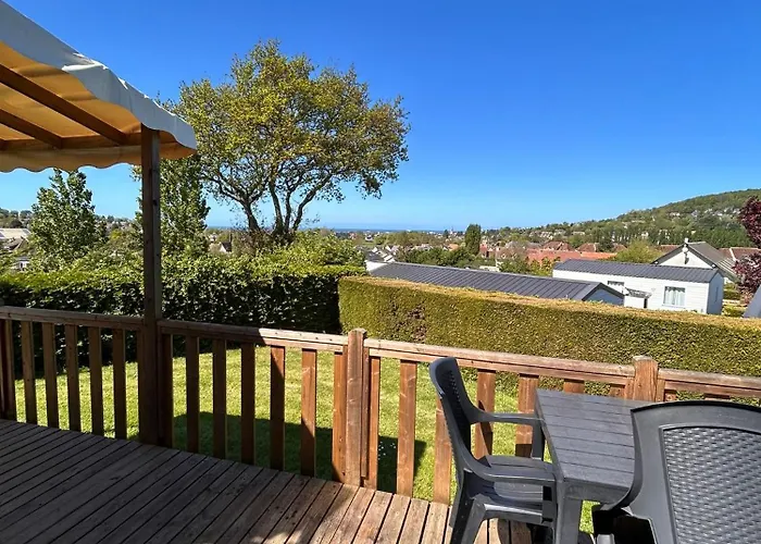 Houlgate - 254 - Rare Vue Mer Magnifique Mobilhome 6 Pers 3 Chambres 2 Sdb Sur Camping 5 Etoiles