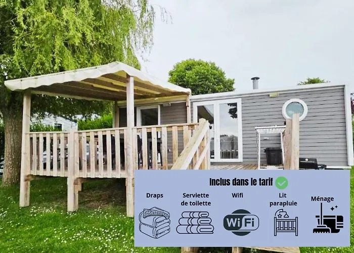 Mobil-Home 4 Personnes Dans Camping 5 Etoiles Proche De La Mer