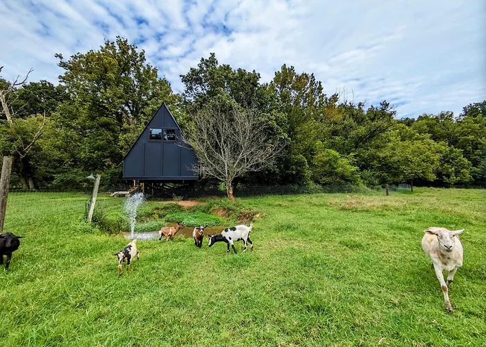 Fountainside A Frame Treehouse Romantic Nature Farm Getaway
