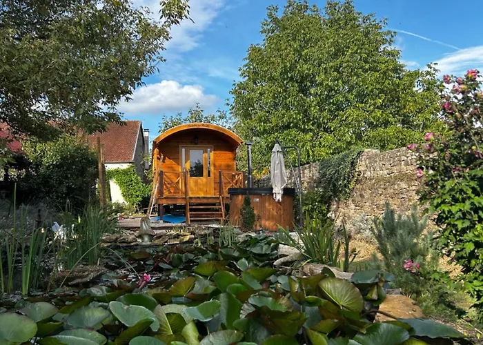 Domaine De La Mance - Roulotte Tout Confort Avec Petit-Dejeuner Inclus, Bain Nordique En Supplement