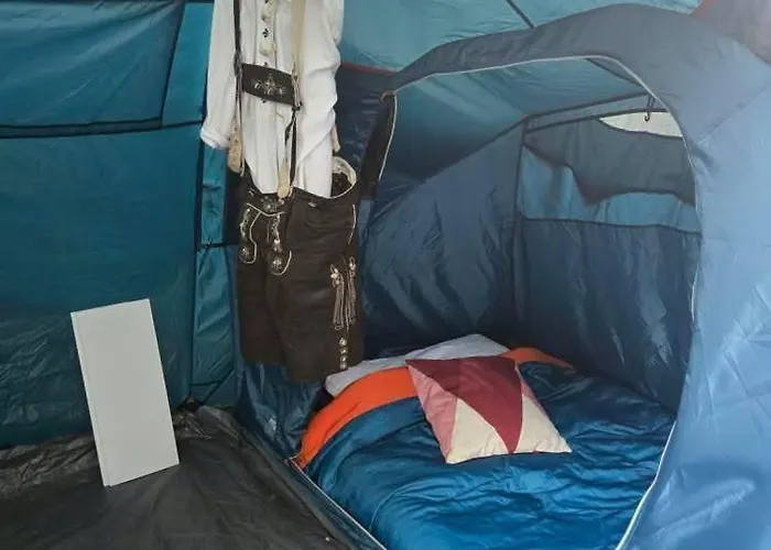 Beer Base-Camp 'Basic Package' Oktoberfest Camping, With Free Welcome Beer And Traditional Lederhosen-Dirndl Shop