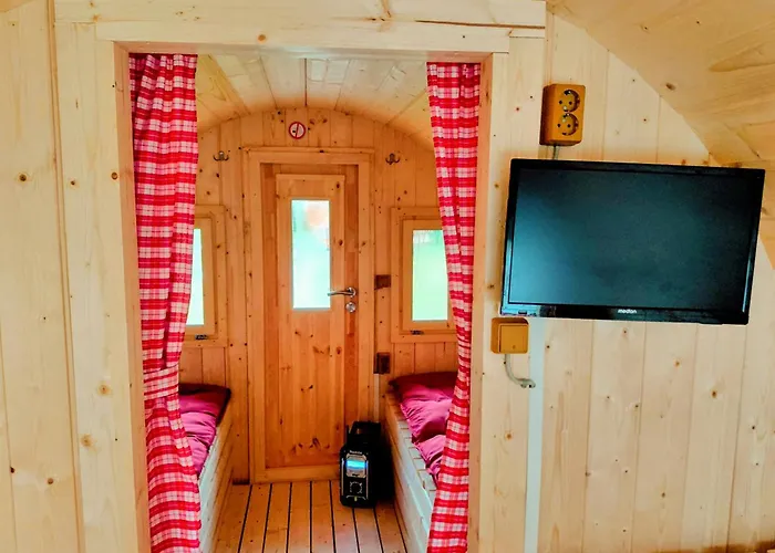 Wohnung Schlafen im Fass mit Feldblick