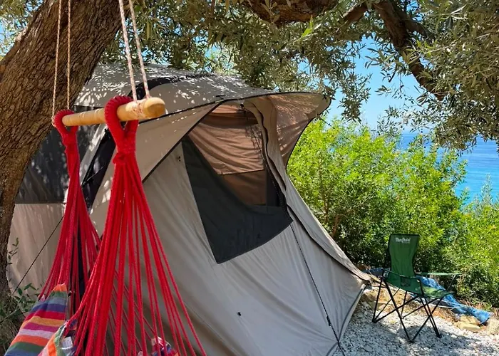 Blue Camping In Borsh, Vlore