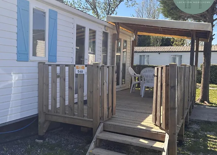 Mobilhome 6 Personnes Proche Sete & Montpellier Dans Camping 4 Etoiles