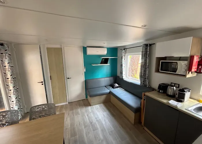 Mobilhome Climatise Seignosse - 3 Chambres- 7 Personnes - Camping Les Oyats - 800M De La Plage