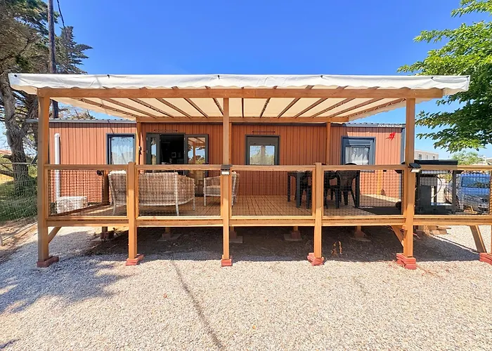 Mobil-Home Climatise 6 Pers Avec Piscine, Terrasse Ombragee Et Parking