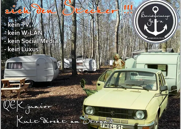 DDR Wohnwagen QEK direkt am Strand