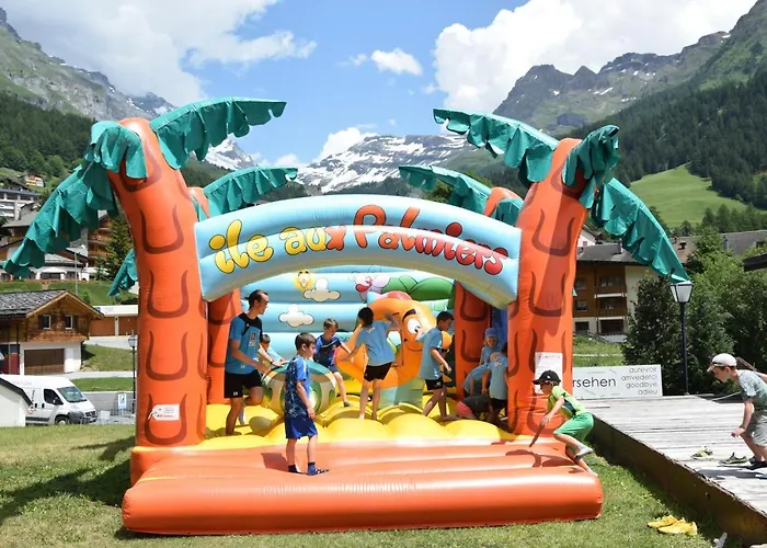 Campingplatz mit Restaurant&Sportarena Leukerbad